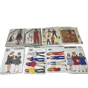 Lot of 8 Vintage Children's Sewing‎ Pattern Simplicity McCalls 80s 90s 00s UNCUT